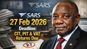 SARS 27 Feb 2026 Deadline: CIT, PIT & VAT Returns Due