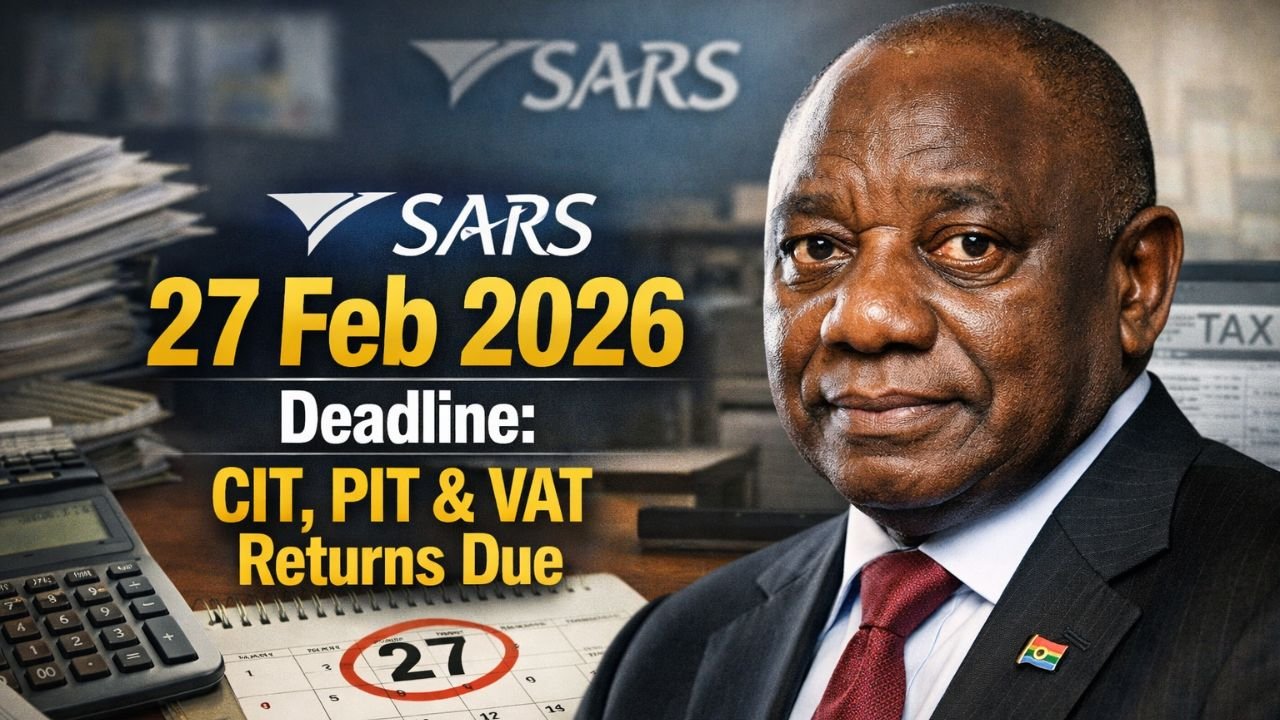 SARS 27 Feb 2026 Deadline: CIT, PIT & VAT Returns Due