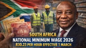 South Africa National Minimum Wage 2026: R30.23 Per Hour Effective 1 March